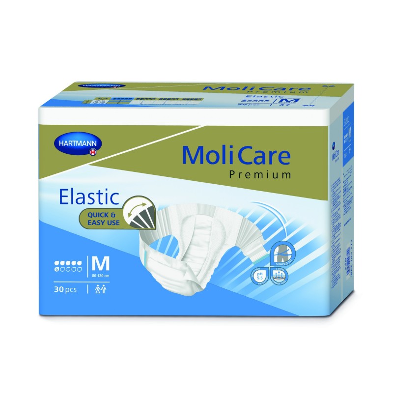 E MoliCare Premium Elastic 6 Drops M Hartmann MoliCare Slip - 1