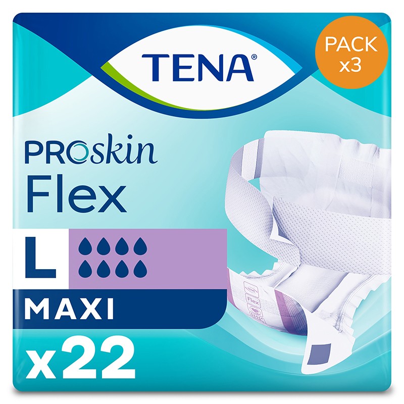 Confezione da 3 buste di TENA Flex L Maxi Tena Flex - 1
