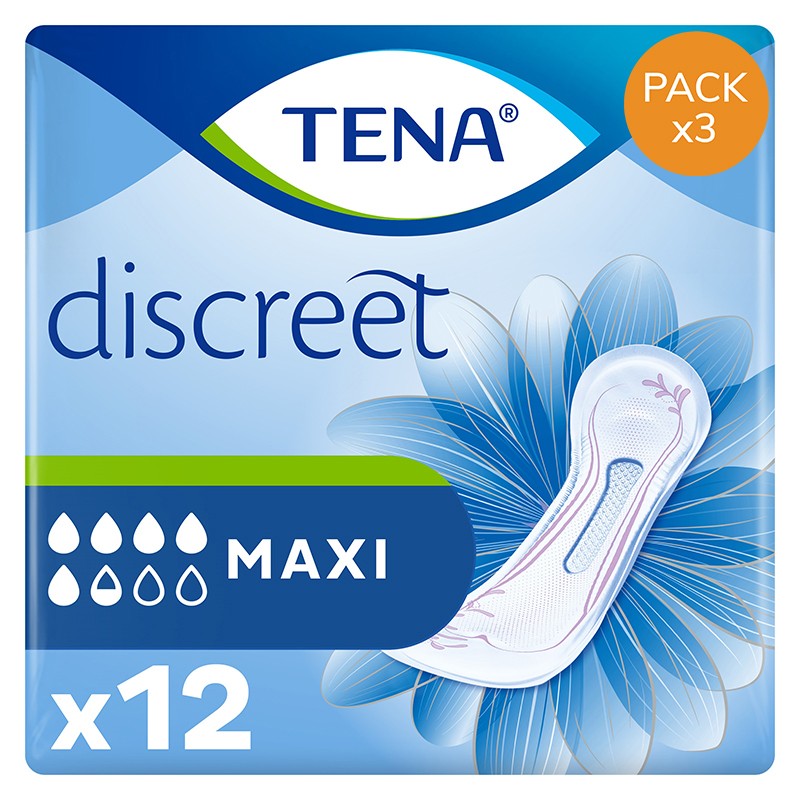 Confezione da 3 bustine di TENA Lady Maxi Tena Lady - 1 Confezione da 3 bustine di TENA Lady Maxi Tena Lady - 1