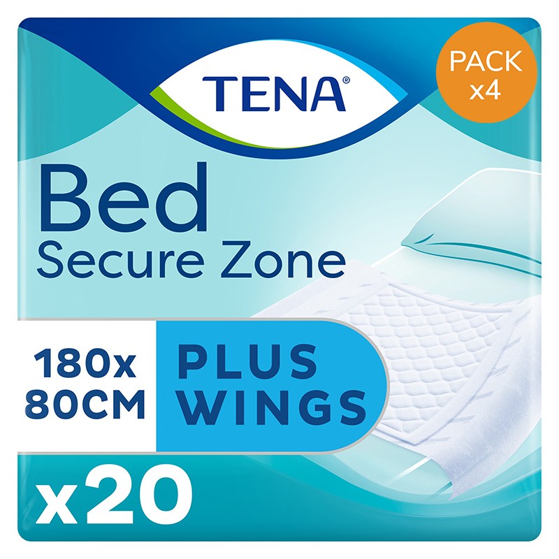 Confezione da 4 pacchi di TENA Bed Plus Wing Bordable - 80x180 Tena Bed - 1