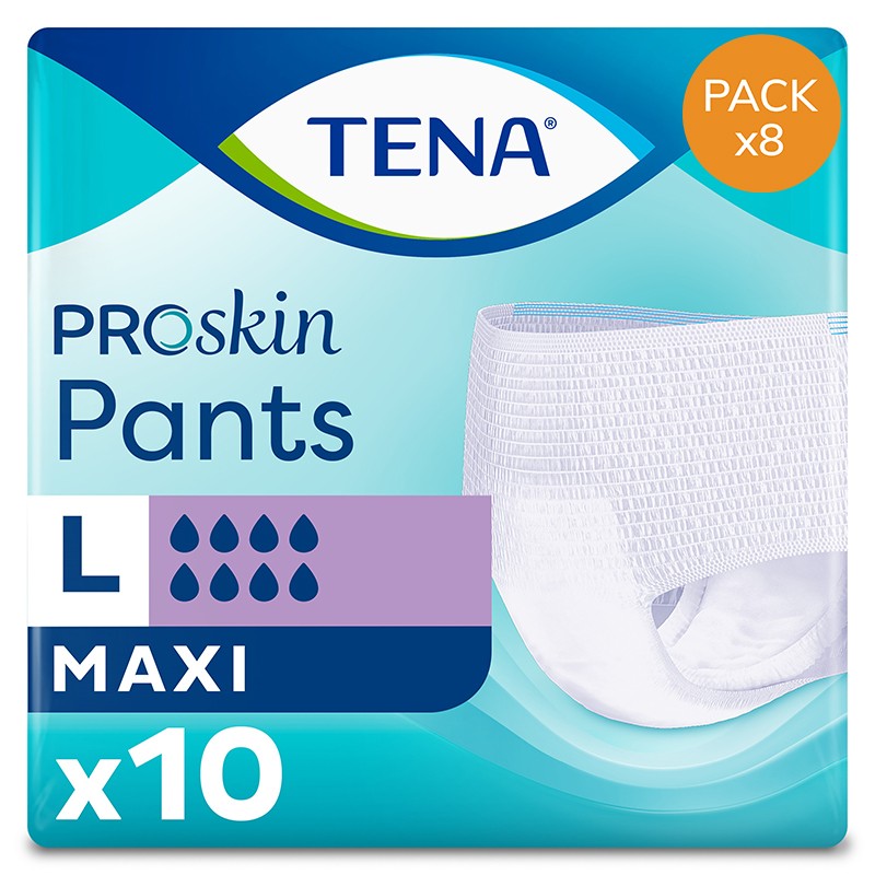Confezione da 8 bustine di TENA Pants L Maxi Tena Pants - 1