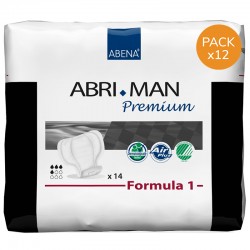 Confezione da 12 pacchetti di Abri-Man Premium Formula 1 Abena Abri Man - 1