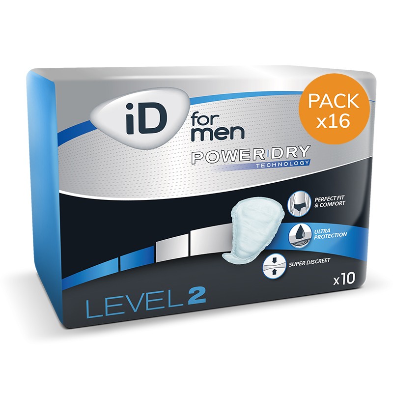 Confezione da 16 pacchetti di ID per uomini di livello 2 Ontex ID For Men - 1