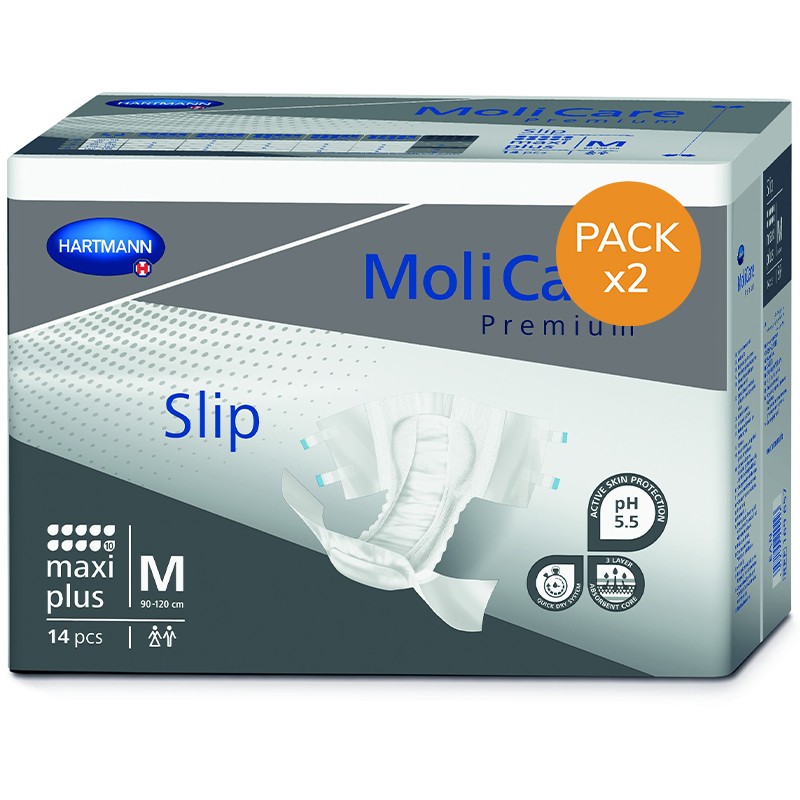 Confezione da 2 buste di MoliCare Premium Slip M Maxi Plus Hartmann MoliCare Slip - 1