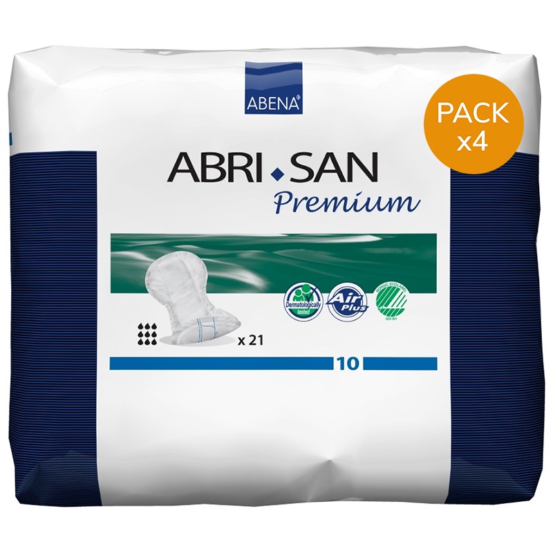 Confezione da 4 pacchi di Abri-San Premium N ° 10 Abena Abri San - 1