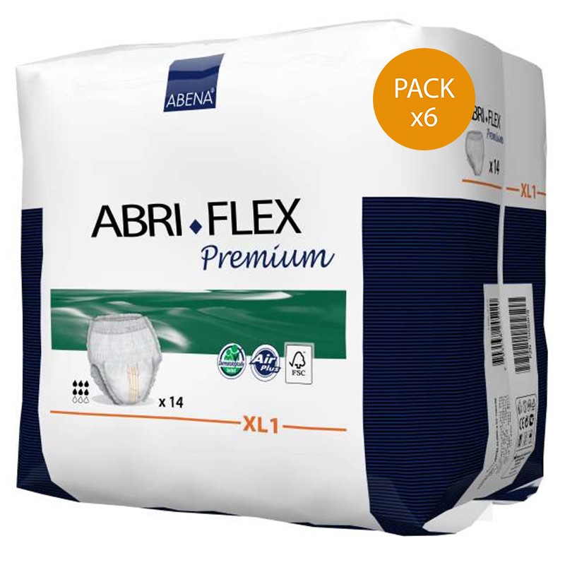 Confezione da 6 sacchetti di Abri-Flex - XL - N ° 1 Abena Abri Flex - 1