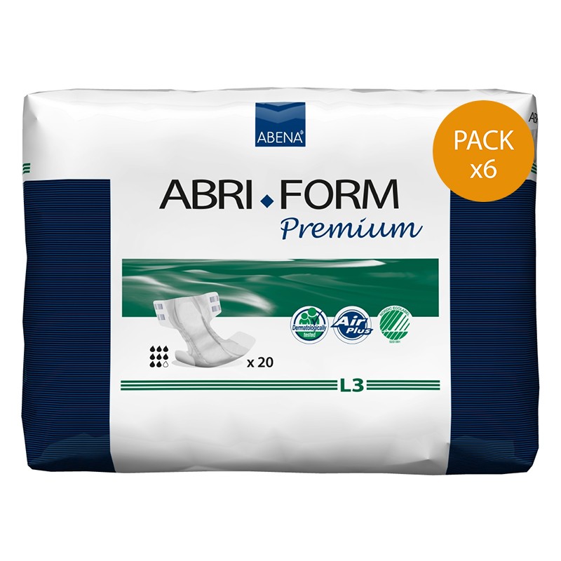 Confezione da 6 sacchetti di Abri-Form Premium - L - N ° 3 Abena Abri Form - 1