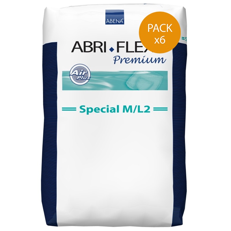 Confezione da 6 sacchetti di Abri-Flex speciale - M / L - N ° 2 Abena Abri Flex - 1