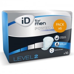 Confezione da 6 pacchetti di ID per uomini di livello 2 Ontex ID For Men - 1