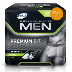 Confezione da 6 confezioni di TENA Men Premium Fit - Large (95-125 cm) Tena Men - 1