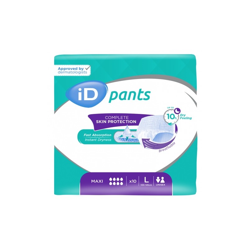 Confezione da 4 buste di pantaloni ID L Maxi Ontex ID Pants - 1