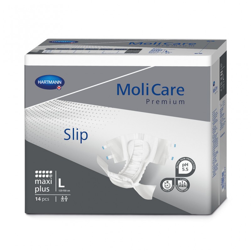 MoliCare Premium Brief L Maxi Plus Hartmann MoliCare Premium Slip - 1 MoliCare Premium Brief L Maxi Plus Hartmann MoliCare Premium Slip - 1