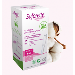 Saforelle - Tampons Normal en Coton Bio avec Applicateur (x16) Saforelle - 1