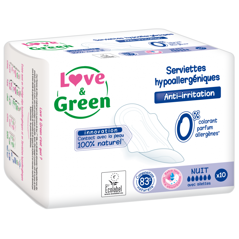 copy of Love & Green - Serviette Hygiénique Ecologiques SUPER Love & Green - 1