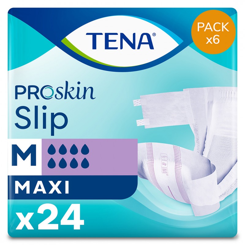 Confezione da 6 buste di TENA Slip M Maxi Tena Slip - 1