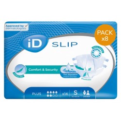 Confezione da 8 buste di ID Expert Slip S Plus Ontex ID Expert Slip - 1