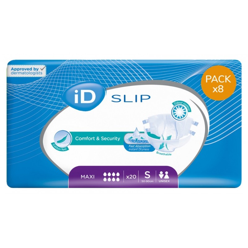 Confezione da 4 buste di ID Expert Slip S maxi Ontex ID Expert Slip - 1