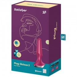 VIBRATORE SODDISFACENTE PLUG ILICIOUS 2 PLUG - BERRY SATISFYER  - 5