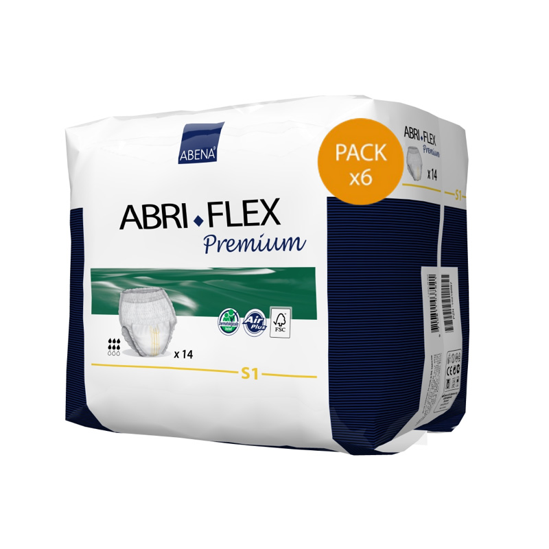 Confezione da 6 sacchetti di Premium Abri-Flex SN ° 1 Abena Abri Flex - 1