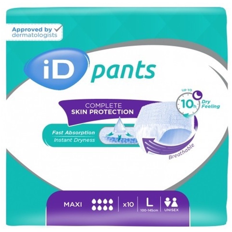 Slip/Pantaloni assorbenti - Ontex-ID pantaloni L Maxi (nuovo) Ontex ID Pants - 1