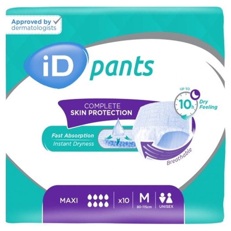 Slip/Pantaloni assorbenti - Ontex-ID Pants M Maxi (nuovo) Ontex ID Pants - 1