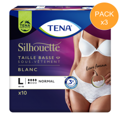 Protection urinaire femme - TENA Silhouette Normal - Large - Pack de 3 sachets Tena Silhouette - 1