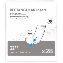 Ontex iD Rectangular insert - Pannoloni rettangolari 15x60cm