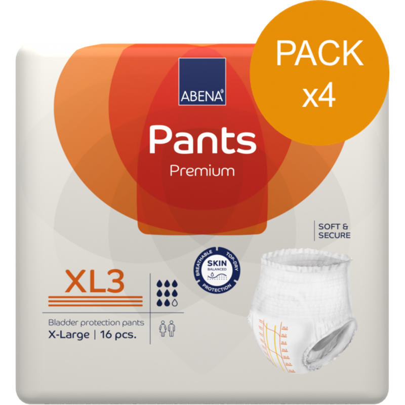 Abri-Flex Premium XL3 - Confezione da 4 bustine - Pantaloni Assorbenti  - 1