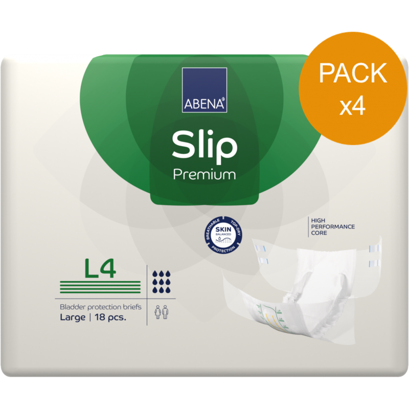 Abena Slip Premium L N°4 - Confezione da 4 sacchetti - Pannolini per adulti  - 5