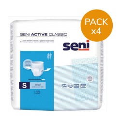 Seni Active Classic S - Confezione da 4 bustine - Slip/Pantaloni assorbenti Seni Classic - 1
