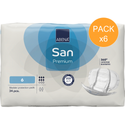 Abena-Frantex Abri-San Premium N°6 - Confezione da 6 bustine - Protezione urinaria anatomica Abena Abri San - 1