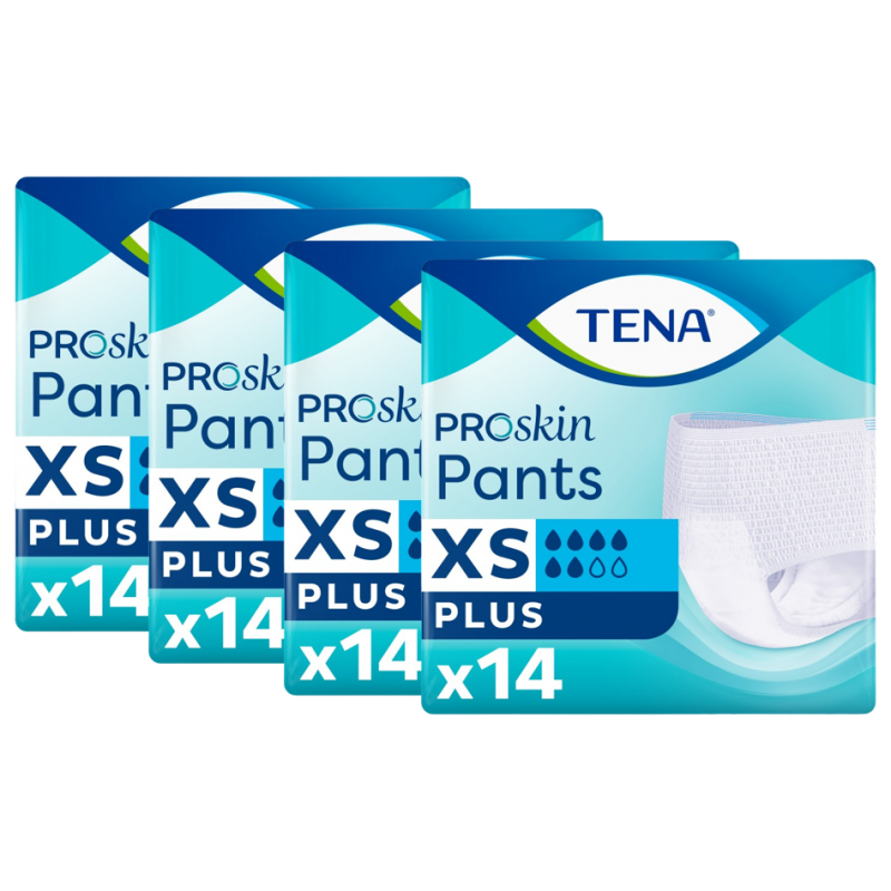 TENA Pants XS Plus - Confezione da 4 bustine Tena Pants - 6