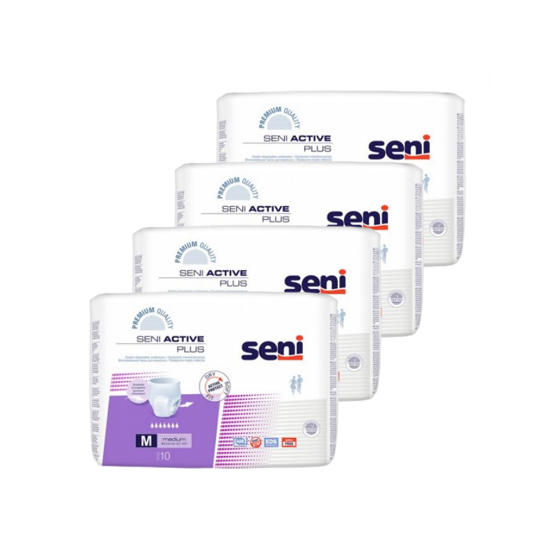 Seni Active Plus M - Confezione da 4 bustine - Pantaloni Seni - 1 Seni Active Plus M - Confezione da 4 bustine - Pantaloni Seni - 1
