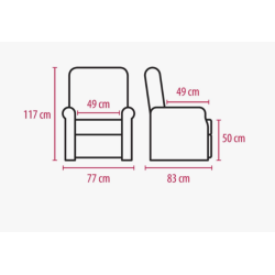 Fauteuil releveur easy II - 2 moteurs LCM - 1