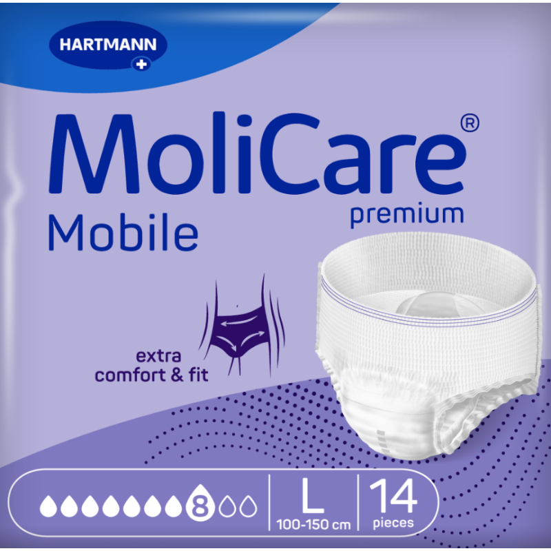 MoliCare Mobile - Slip/Pantaloni assorbenti - 8 gocce - L Hartmann MoliCare Premium Mobile - 4